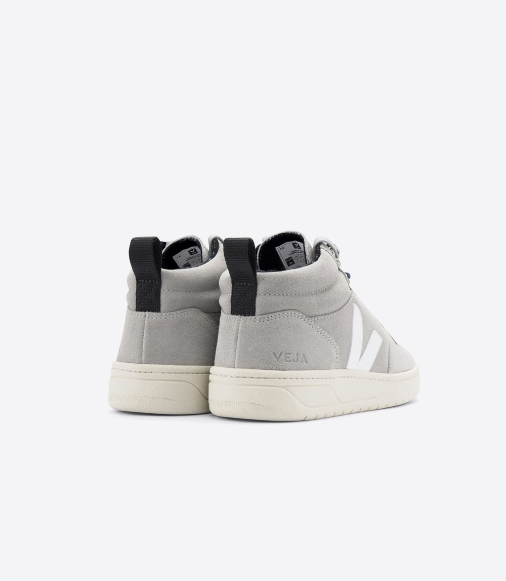 Tenis Veja Mujer - Roraima Suede - Grises/Blancos - 407DYQKLR